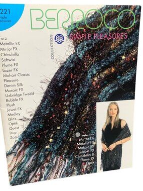 Berroco Simple Pleasures Knitting Pattern Book - Chunky Yarn Scarves & Wraps